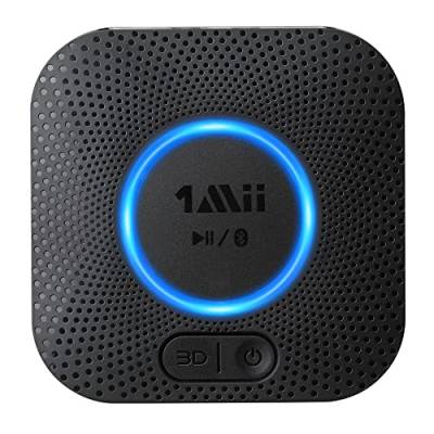 1Mii B06 Plus Bluetooth HiFi Empfänger, drahtloser Audio Adapter, aptX HD Geringe Latenz Bluetooth 5.1 Receiver mit 3D Surround arbeitet mit Smartphones und Tablets für Stereoanlage Lautsprecher von 1Mii