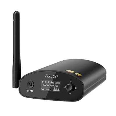 1Mii DS500 HiFi Bluetooth Receiver für Heimstereo mit LDAC, Bluetooth 5.1 Audio Adapter mit Audiophilem DAC, aptX HD & Low Latency, Optischer Coaxial RCA Ausgang für AV Receiver, Verstärker von 1Mii