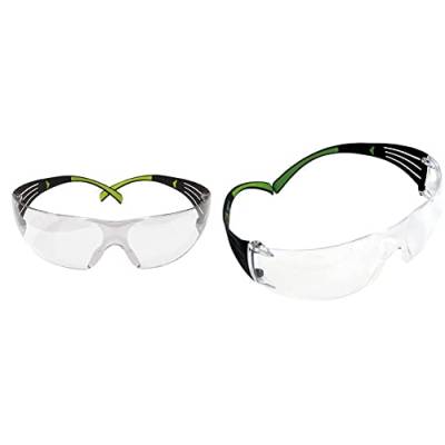 3 M Schutzbrille SecureFit sf410as Sicherheit Gläser, kratzfest, I/O Spiegel Objektiv & Schutzbrille SF401AF, klar – Arbeitsschutzbrille mit Anti-Fog- & Anti-Scratch-Beschichtung von 3M
