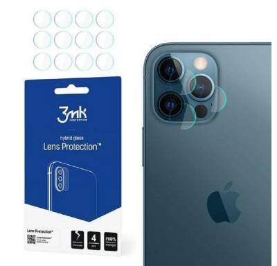 3MK Schutzfolie [ 4er Pack ] 3MK FlexibleGlass Lens kompatibel mit iPhone 12 Pro Max Hybridglas Kameraglas Linse Schutzglas Kamera von 3MK