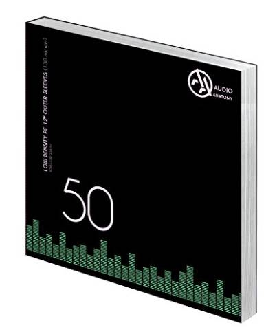 AA Audio Anatomy Vinyl-Außenhüllen 12″ PE / 130µ - Transparent, 50 Stück von AA Audio Anatomy