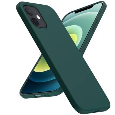 ACRONIX Hülle Kompatibel mit iPhone 12/ iPhone 12 Pro (6,1"),Liquid Silicone Case,360° Voll abgedeckte stoßfeste Handyhülle für iPhone 12-Olivgrün von ACRONIX