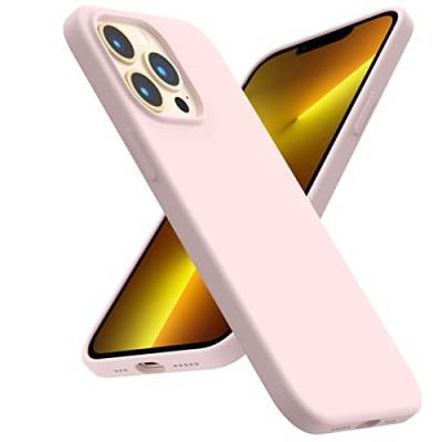 ACRONIX Hülle für iPhone 13 Pro (6,1"), Liquid Silicone Case Kompatibel mit iPhone 13 Pro,Soft Ultimative Touch,Mikrofaserfutter, 3-Layer Struktur Schutzhülle Rundumschutz-Kalkrosa von ACRONIX