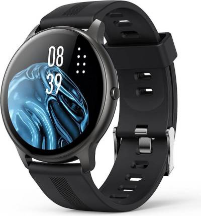AGPTEK Fur Herren mit personalisiertem Bildschirm Fitness Tracker Smartwatch (1.3 Zoll, Android / iOS), mit Herzfrequenz, Schrittzähler, Kalorien, usw. IP68 Wasserdicht von AGPTEK
