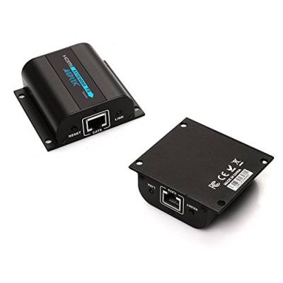 AGPTEK HDMI Extender, LKV372A 60m HDMI Extender über Einzige CAT6/6a/7 Ethernet Kabel- 1080p 3D IR-Fernbedienung, 20~60KHz Frequenzbereich von AGPTEK