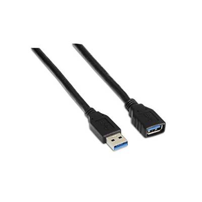 AISENS A105 – 0041 USB Kabel Verlängerungskabel 3 (1 m, geeignet für Externe Gehäuse, Spiele-Konsole, Digitalkameras, Webcam, Drucker und Maus) schwarz von AISENS