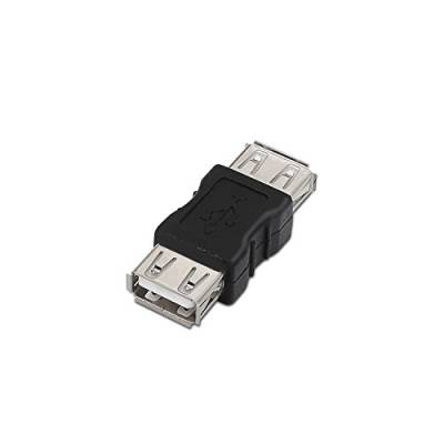 aisens A103 – 0037 – Adapter USB 2.0 Für verbinden Zwei Kabeln, schwarz von AISENS