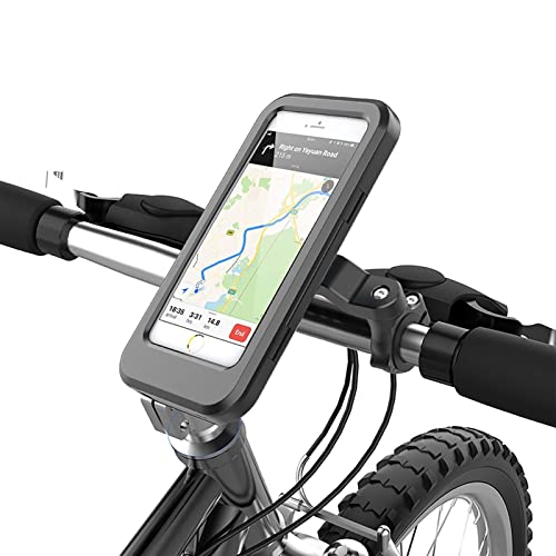 ALACEG Fahrrad Motorrad Lenker Handy Unterstützung Halterung Tasche 360° Drehung Einstellbar Smartphone Halter Modifikation Teile GPS Navigation Halterung von ALACEG