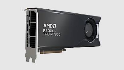 AMD Radeon™ Pro W7800, professionelle Grafikkarte, Workstation, AI, 3D Rendering, 32 GB GDDR6, DisplayPort™ 2.1, AV1, 45 TFLOPS, 70 CUs, 260 W TDP, 8K von AMD