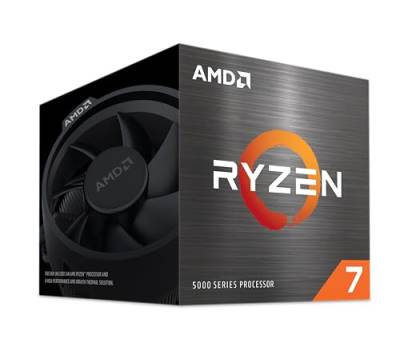 AMD Ryzen™ 7 5700 Prozessor, 8 Kerne/16 Threads ungedrosselt, Zen 3 Architektur, 20MB L3 Cache, 65 W TDP, bis zu 4,6 GHz Boost-Frequenz, Sockel AM4, DDR4 & PCIe 4.0, Ventirad Wraith Spire von AMD