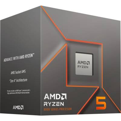 AMD Ryzen 5 8400F Prozessor - 6C/12T, 4.20-4.70GHz, boxed ohne Kühler von AMD