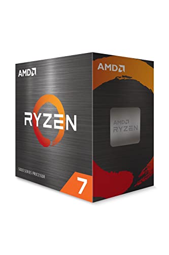 AMD Ryzen 7 5700X Prozessor (Basistakt: 3.4GHz, Max. Leistungstakt: bis zu 4.6GHz, 8 Kerne, L3-Cache 32MB, Socket AM4, ohne Kühler) 100-100000926WOF, Schwarz. von AMD