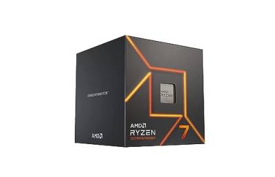 AMD Ryzen 7 7700 8-Core, 16-Thread Desktop Processor, mit AMD Wraith Prism Cooler, bis zu 5.3GHz von AMD