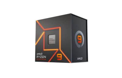 AMD Ryzen 9 7900X Prozessor, 12 Kerne/24 Threads, Zen 4 Architektur, 76 MB L3 Cache, 170 W TDP, bis zu X.X GHz Frequenz Boost, Sockel AMD 5, DDR5 und PCIe 5.0, Schwarz von AMD