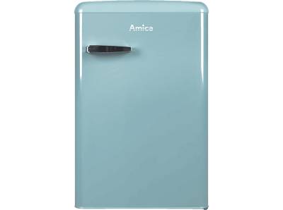 AMICA KS 15612 T Retro Edition Kühlschrank (E, 860 mm hoch, Blau) von AMICA