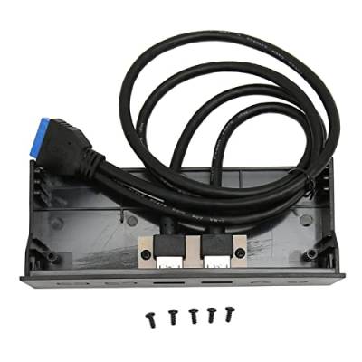 AMONIDA USB Front Panel Hub, 5 Gbps High Speed ​​5,25 Zoll USB 3.0 auf 19 Pin Front Panel Optisches Laufwerk für PC Gehäuse von AMONIDA