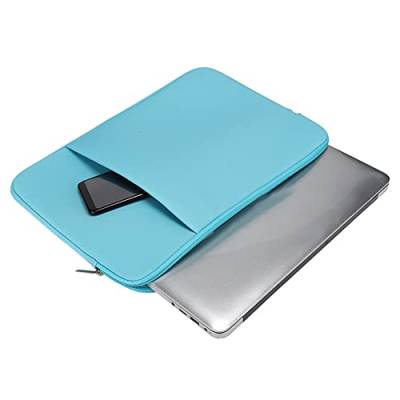 ANGGREK 14-Zoll-tragbare, Schlanke Business-Laptop-Hülle mit Schutzhülle und Tasche für, Exquisite Verarbeitung, Weich und Langlebig, Ultradünnes Design, Schützt vor Staub, (Hellblau) von ANGGREK