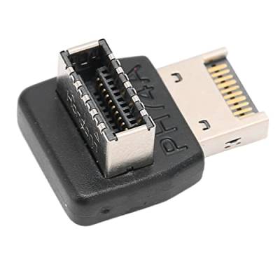 ANGGREK USB-Frontplatte, USB3.1-Typ-E-Adapter, Computer-Motherboard, USB3.1-Typ-Adapter, 90-Grad-Lenkbogen (PH74A) von ANGGREK
