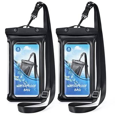 ANSTA wasserdichte Handytasche, schwimmende wasserdichte Tasche, IPX8 wasserdichte Handyhülle, Trockentasche, geeignet für iPhone 14/13 usw., transparent von ANSTA