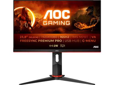 AOC 24G2SPU/BK 23,8 Zoll Full-HD Gaming Monitor (1 ms Reaktionszeit, 165 Hz) von AOC