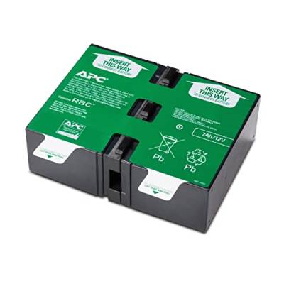APC APCRBC123 - Ersatzbatterie für Unterbrechungsfreie Notstromversorgung (USV) von APC - passend für Modelle BR900GI / SMT750RMI2U und andere von APC