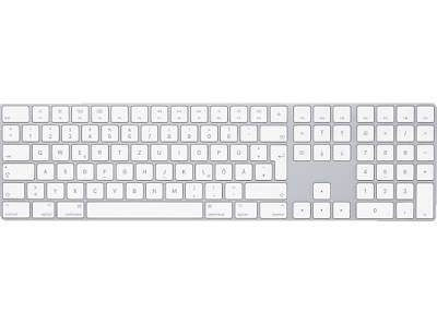 APPLE MQ052D/A Magic Keyboard mit Ziffernblock D, Tastatur, Scissor, kabellos, Silber von APPLE
