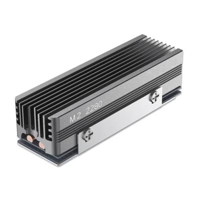 ARVALOLET Solid State Drive Kühler for M.2 2280 SSDs - 2 Kupfer Heatpipes, Thermal Pad inklusive von ARVALOLET