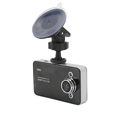 ASHATA Auto-Dashcam, K6000 HD 1080P-Fahrrekorder, 2,4-Zoll-Bildschirm, Autoüberwachungskamera, DVR-Fahrzeugkamera-Recorder, Unterstützt Bewegungserkennung von ASHATA