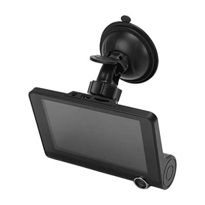 ASHATA Dashcam Front- und Rückkamera, Dashcam für Autos HD HDR Dashboard Kamera Fahrvideorekorder mit GPS Schwerkraftsensor, Nachtsicht, 170° Weitwinkel von ASHATA