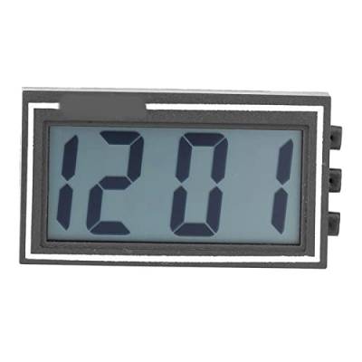 ASHATA Digitaluhr für Armaturenbrett mit Selbstklebender Halterung, Großes LCD-Display, Tragbar für Auto, Zuhause, Büro von ASHATA