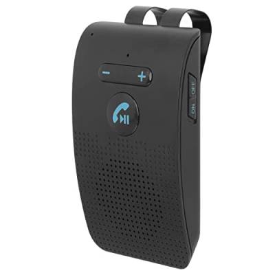 Bluetooth-Auto-Freisprecheinrichtung, Bluetooth 5.0-Auto-Freisprecheinrichtung mit Visier-Clip, Drahtloser Sonnenblenden-Empfänger-Adapter, Freisprecheinrichtung, MP3-Lautsprecher, 10 Stunden Gespräch von ASHATA