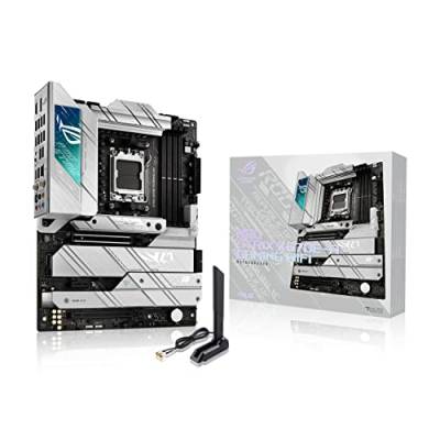 ASUS ROG STRIX X670E-A GAMING WIFI Mainboard Sockel AMD AM5 (Ryzen 7000, ATX, DDR5 Speicher, 4x M.2, USB 3.2 Gen 2x2, PCIe 5.0, Q-Release, M.2 Backplate, WiFi 6E, Aura Sync) von ASUS