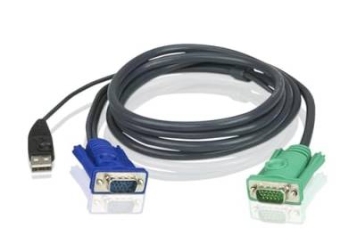 ATEN 2L-5201U KVM-Kabel VGA USB, schwarz, 1,2 m von ATEN