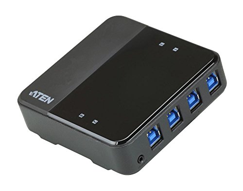 ATEN US3344 4 Port USB 3.2 Gen 1-Umschalter (USB 3.0) Schwarz von ATEN