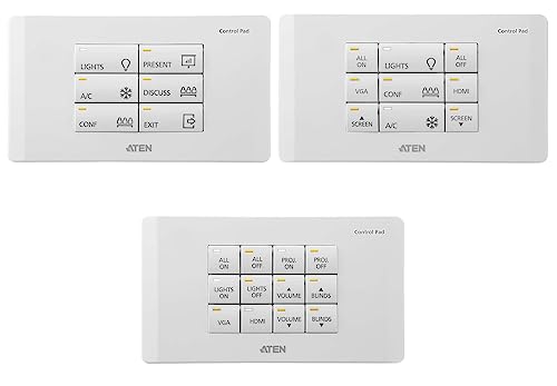 ATEN VK0200 Bedienfeld 12 Tasten | vollständig anpassbares 12-Tasten-Bedienfeld, das eine Steuerung in ein Keypad integriert von ATEN