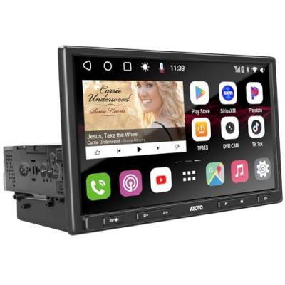 [10-Zoll QLED] ATOTO S8G1104AIO 1-DIN Android-Autoradio, Armaturenbrett-Einbau, Kabelloses CarPlay & Android Auto, GPS-Ortung, 4G+32G, HDMI-Eingang, VSV, Teilbildschirm, 4G LTE, Dual-BT, 36-B EQ von ATOTO