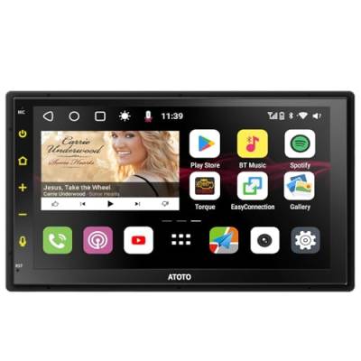 ATOTO S8 MS Android Doppel-DIN Autoradio, 7" QLED Display, Android Auto drahtlos & Wireless CarPlay, GPS-Tracking, 4G+32G, Eingebautes 4G LTE, Dual-BT, LRV, SCVC, Geteilter Bildschirm,S8G2B74MS von ATOTO