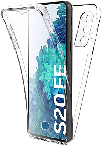 AURSTORE Coque pour Samsung Galaxy S20 FE 5G / 4G (6.5 Pouce) Protection intérale Avant + Arrière en Rigide, Housse Etui Pochette Tactile Protection 360 Degré Antichoc (Transparent) von AURSTORE