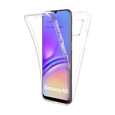 AURSTORE Hülle für Samsung Galaxy A05 (Nicht für A05S), vollständiger Schutz vorne + Harte Rückseite, transparente TPU-Silikon-Touch-Tasche, 360-Grad-Schutz von AURSTORE