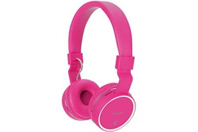 Kabellose Bluetooth-Kopfhörer, Freisprecheinrichtung, FM-Radio und SD-Kartensteckplatz, Geräuschunterdrückung, Pink von AV Link