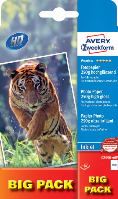 AVERY Zweckform Premium Inkjet-Fotopapier, A6, 80 Blatt von AVERY Zweckform