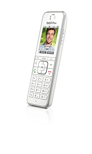 AVM FRITZ!Fon C6 DECT-Komforttelefon (hochwertiges Farbdisplay, HD-Telefonie, Internet-/Komfortdienste, Steuerung FRITZ!Box-Funktionen) weiß, deutschsprachige Version von AVM