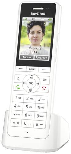 AVM FRITZ!Fon X6 DECT-Mobilteil Headsetanschluss, Anrufbeantworter, Babyphone, Freisprechen, Integri von AVM