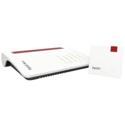 AVM FRITZ!Mesh Set: FRITZ!Box 7530 AX (Wi-Fi 6 Router mit 1.800 MBit/s + 600 MBit/s) und FRITZ!Repeater 1200 AX (Wi-Fi 6 Repeater mit 2.400 Mbit/s + 600 Mbit/s, deutschsprachige Version) von AVM