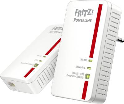 AVM FRITZ!Powerline 1240E WLAN Set Netzwerk-Adapter F-Stecker von AVM