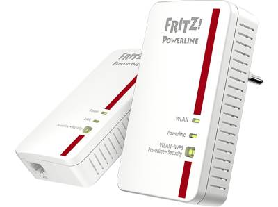 AVM FRITZ!Powerline 1240E WLAN Set Powerline Adapter 1200 Mbit/s Kabellos und Kabelgebunden von AVM