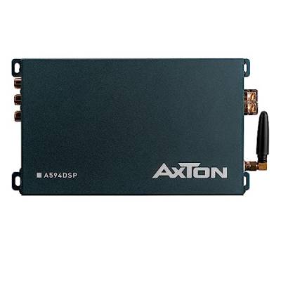 AXTON A594DSP: 4-Kanal Verstärker mit 6 DSP-Kanälen, optischem Eingang, Endstufe verlinkbar, ausgestattet mit Handy App-Steuerung, Bluetooth Audiostreaming, Hi-Res Audio optional von AXTON