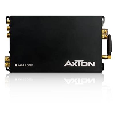 AXTON A642DSP – 5 Kanal Verstärker mit DSP, Endstufe mit Handy App-Steuerung, Bluetooth Audio Streaming, Hi-Res Audio optional, 4 x 32 W + 1 x 176 W RMS von AXTON