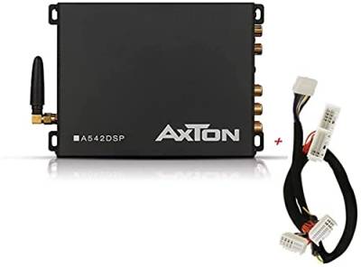 Axton A542DSP Verstärker mit Plug & Play Adapter Kompatibel für Alfa, Audi, BMW, Citroen, Dacia, FIAT, Ford, Honda, Hyundai, Mercedes, Opel, Peugeot, Renault, Seat, Skoda, Toyota, VW usw. von AXTON