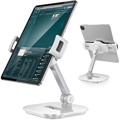 AboveTEK Tablet-Ständer, um 360 ° schwenkbare Tablet- und Handy-Klemmhalterung für alle 11.9,33.5 cm (4.7,13.5 Zoll) Display-Tablets/Handys, Vitrinen, Empfang von AboveTEK
